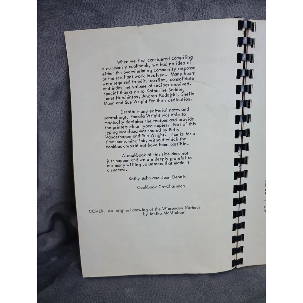 Wiesbaden AFB Air Force Base‎ Cookbook Wiesbaden, Germany 1981 Wives Club